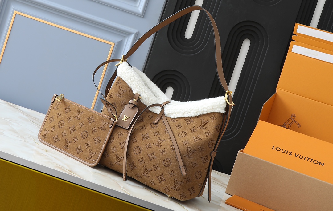 LV Classic Handbag Monogram Empreinte Model M12145 Adjustable Strap